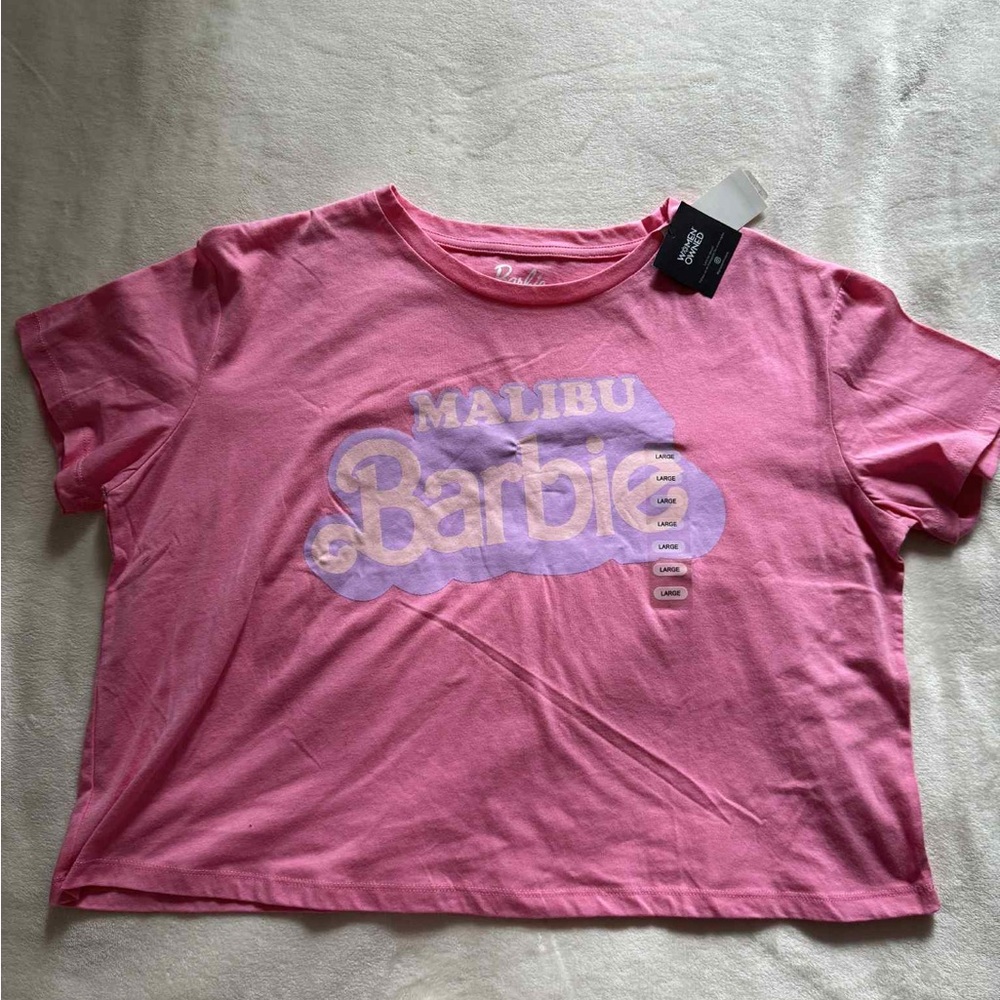 Malibu Barbie Cropped Tee Size L